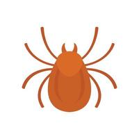 Forest bug icon flat isolated vector
