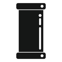 Home pipe icon simple vector. Metal tube vector