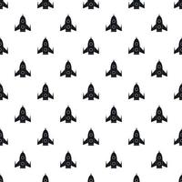 Universal rocket pattern, simple style vector