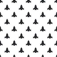 Universal rocket pattern, simple style vector