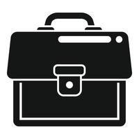 Man briefcase icon simple vector. Work bag vector