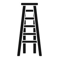 Wood ladder icon simple vector. Construction stair vector