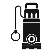 Machine pump icon simple vector. Water system vector