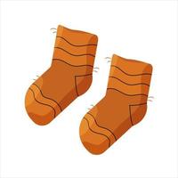 Women socks autumn winter. Vector illustration.