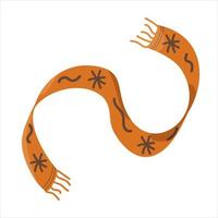 Scarf winter, autumn. Vector illustration.