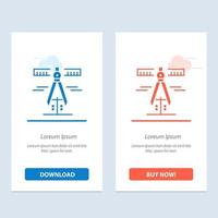 Calipers Geometry Tools Measure  Blue and Red Download and Buy Now web Widget Card Template vector