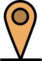 Location  Map Pin  Flat Color Icon Vector icon banner Template