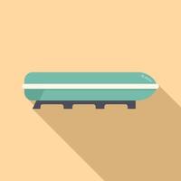 Car box icon flat vector. Roof trunk vector