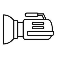 Tv camera icon outline vector. Video movie vector