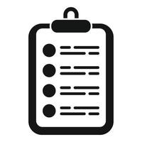 Customer clipboard icon simple vector. Crm data vector