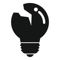 Bulb waste icon simple vector. Trash garbage vector