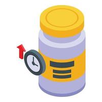 Fitness health icon isometric vector. Doping sport vector