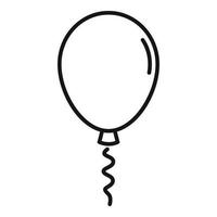 Surprise balloon icon outline vector. Gift present vector
