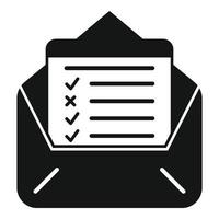 Mail exam icon simple vector. Final study vector