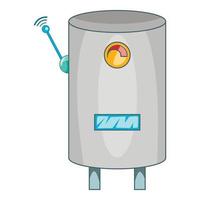 Water heater with wi fi connection icon vector