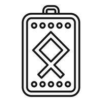 Esoteric amulet icon outline vector. Magic nazar vector