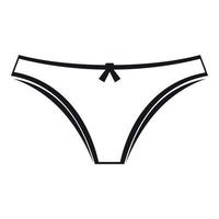 Panties icon, simple style vector