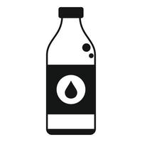 vector simple de icono de botella de leche. vaso de leche