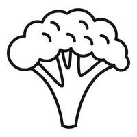 Eco broccoli icon outline vector. Farm agriculture vector