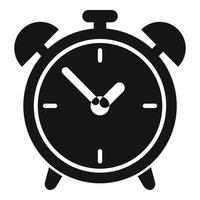 Alarm clock icon simple vector. Office time vector