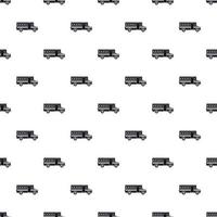 School bus pattern, simple style vector