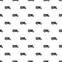 School bus pattern, simple style vector