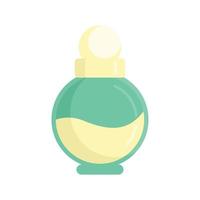 Duty free woman perfume icon flat isolated vector