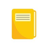 Patient folder icon flat isolated vector