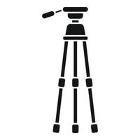 Photo tripod icon simple vector. Camera mobile stand vector