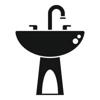 Faucet basin icon simple vector. Water pipeline vector