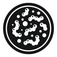 Medicine petri dish icon simple vector. Health cell vector