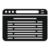 Online web page icon simple vector. People course vector