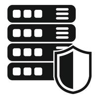 Secured server icon simple vector. Platform system vector