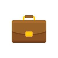 Marketing briefcase icon flat isolated vector