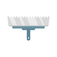 Putty knife dirty icon flat isolated vector
