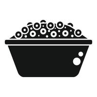 Breakfast flakes icon simple vector. Food meal vector