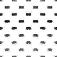 Gyeongbokgung palace, Korea pattern, simple style vector