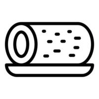 Baked croquette icon outline vector. Fried potato vector