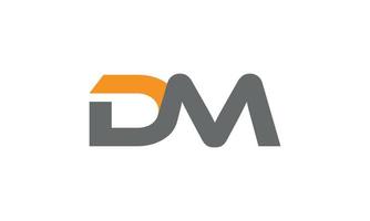 diseño de logotipo DM. diseño inicial del logotipo de la letra dm monograma vector diseño pro vector.