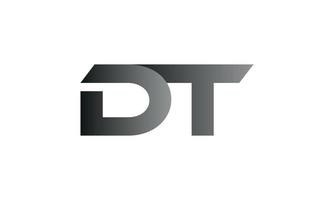 DT logo design. Initial DT letter logo design monogram vector design pro vector.