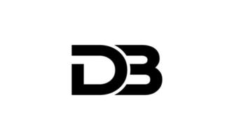 diseño del logotipo de la base de datos. diseño de logotipo de letra db inicial diseño de vector de monograma pro vector.