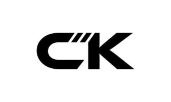 diseño de logotipo ck. diseño de logotipo de letra ck inicial monograma vector diseño pro vector.