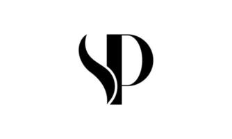 SP logo design. Initial SP letter logo design monogram vector design pro vector.