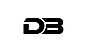 diseño del logotipo de la base de datos. diseño de logotipo de letra db inicial diseño de vector de monograma pro vector.