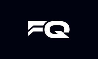 FQ logo design. Initial FQ letter logo design monogram vector design pro vector.