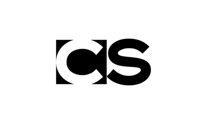CS logo design. Initial CS letter logo design monogram vector design pro vector.