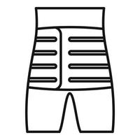 Back body bandage icon outline vector. Patient injury vector