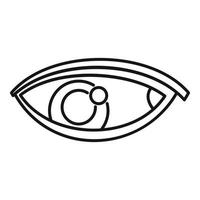 Reptile eye icon outline vector. Look view vector