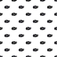 Piece of meat beef pattern, simple style vector