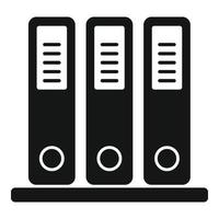 Office folder icon simple vector. Platform system vector